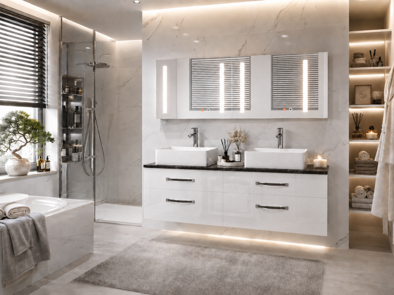 Badmöbel-Set Euphoria EUP P 120D/0/W/W/0/BK/MB