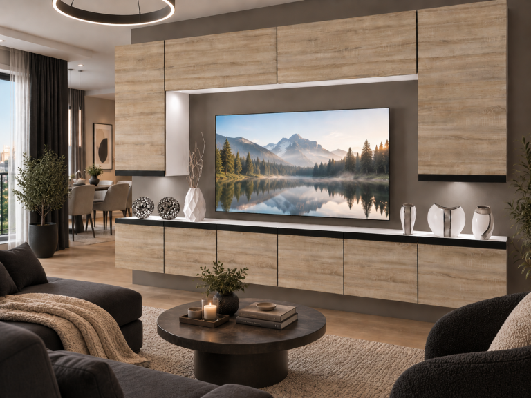 Meblościanka Prestige 300 cm TV/RTV dębowa dąb wotan dąb sonoma Producent IMP P Monroe 2/5/W/DS/0/0/CM