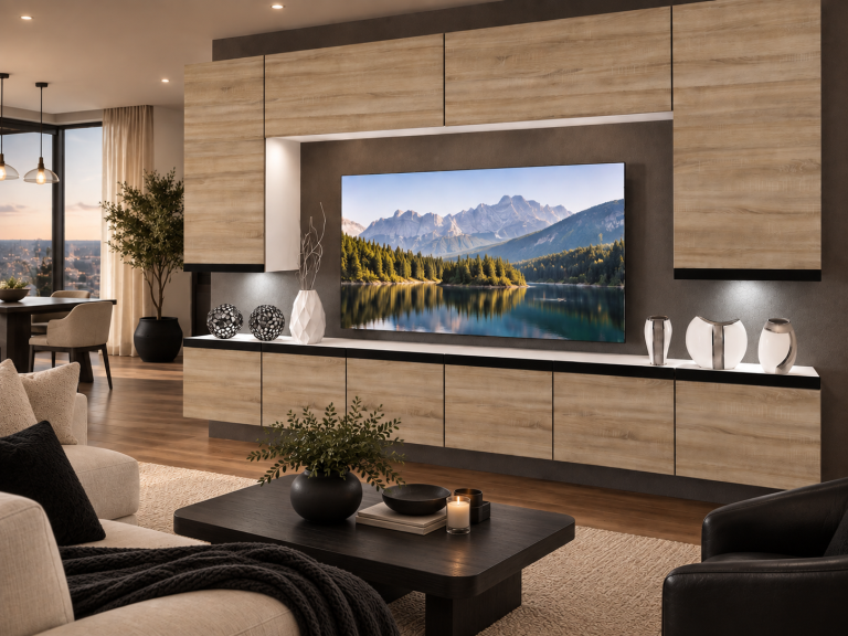 Meblościanka Prestige 300 cm TV/RTV dębowa dąb wotan dąb sonoma Producent IMP P Monroe 2/5/W/DS/0/0/CM