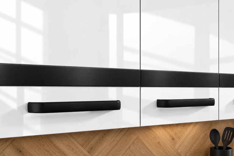 Küchenmöbel Prestige 260 cm Weiß Hochglanz ohne Arbeitsplatte Hersteller INF P Frida/0/WT/W/BB/A1/CM