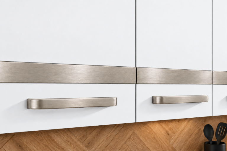 Meble kuchenne Prestige 260 cm biały mat bez blatu Producent TOR P Frida/0/WT/WT/BB/C1/SL