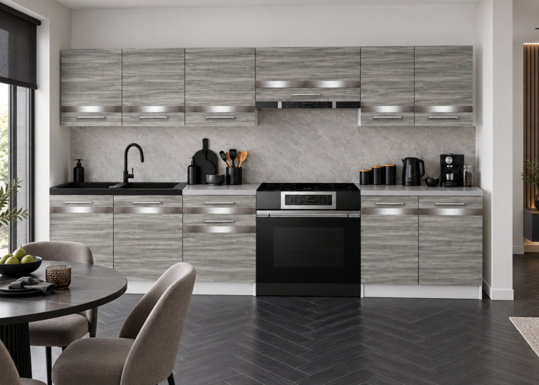 Meble kuchenne Prestige 240 cm glamour wood z blatem Producent TOR P Salvador/0/WT/GW1/0/C1/SL
